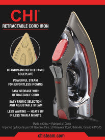 CHI Retractable Cord Iron