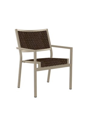 Cabana Club Chestnut Weave Woven Dining Chair