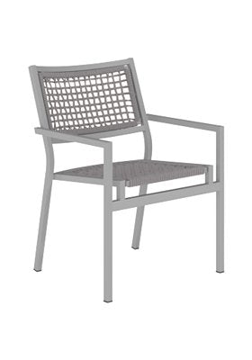 Cabana Club Gray Rope, Stacking, Dining Chair
