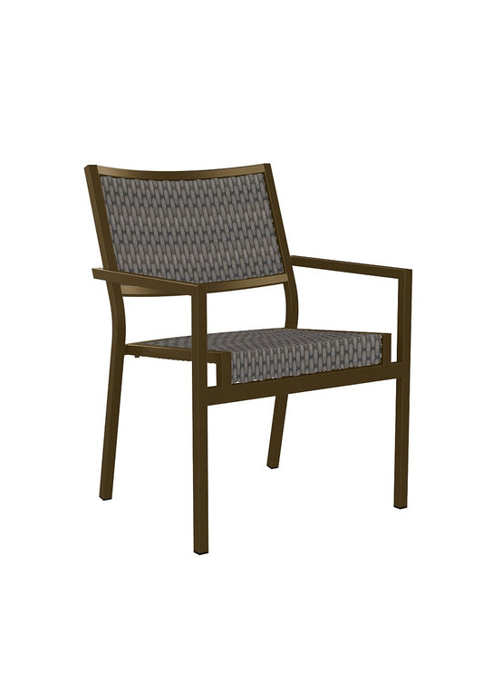 Cabana Club Weathered Gray Weave Woven Dining Chair