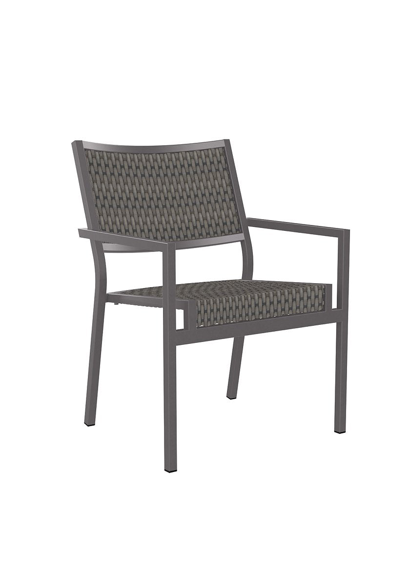 Cabana Club Weathered Gray Weave Woven Dining Chair