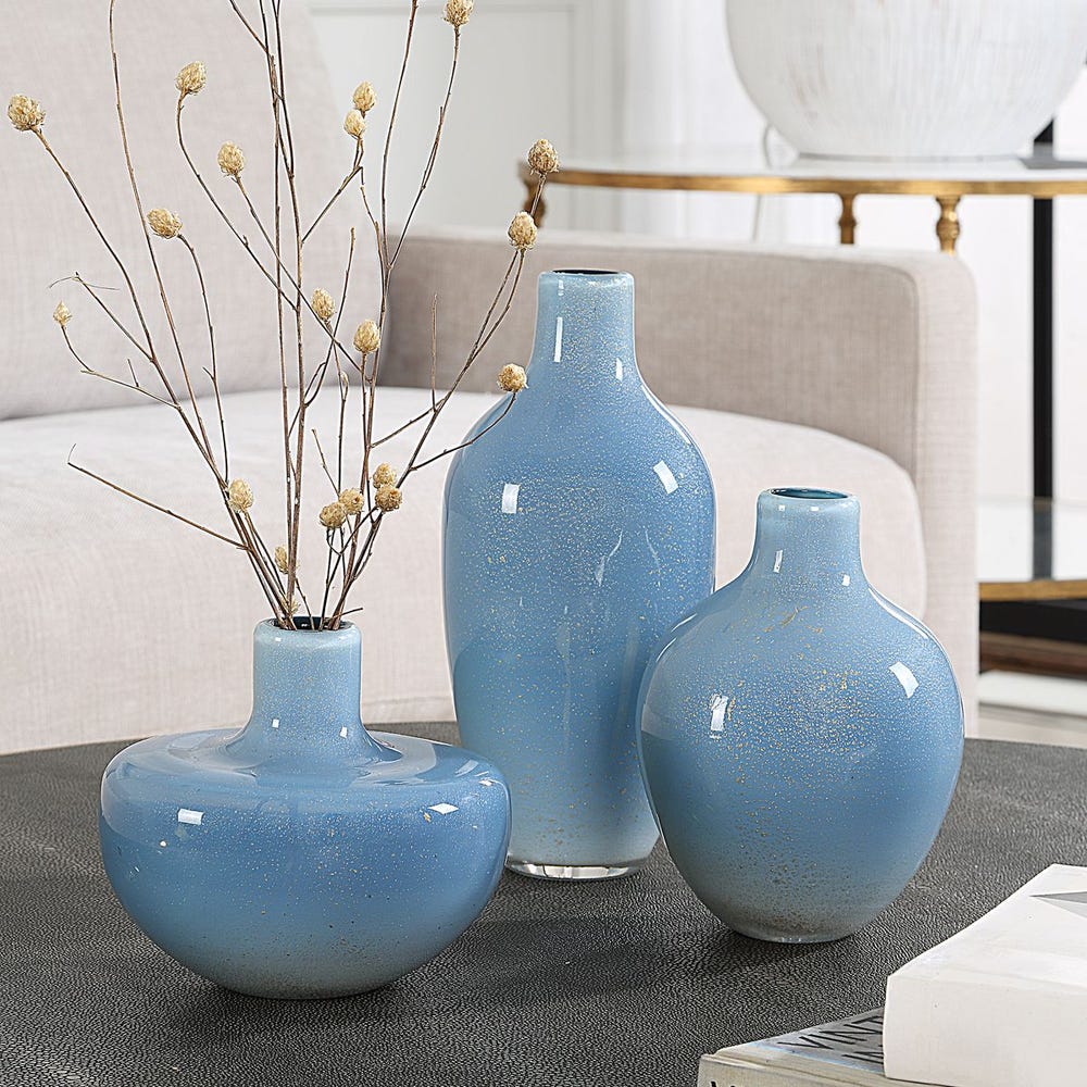Celestial Frost, Vases, Set of 3
