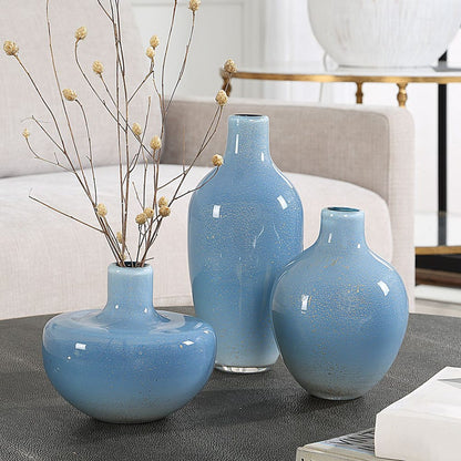 Celestial Frost, Vases, Set of 3