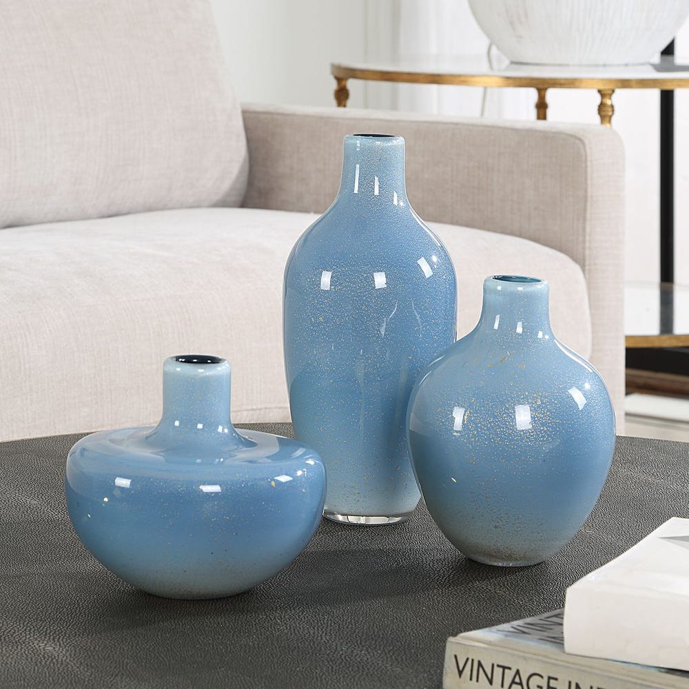 Celestial Frost, Vases, Set of 3