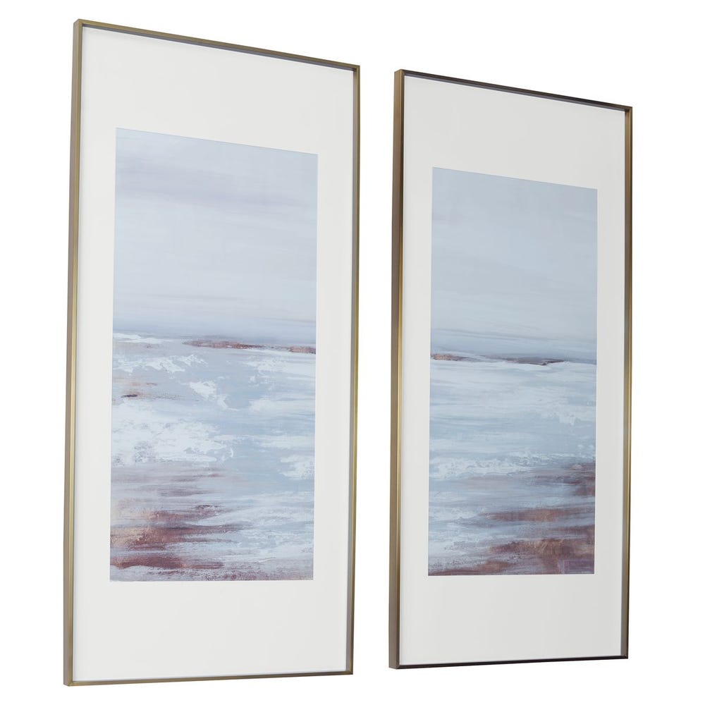 Coastline Framed Prints, Set of 2