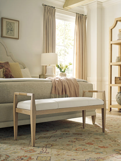 Copley Leather Bench
