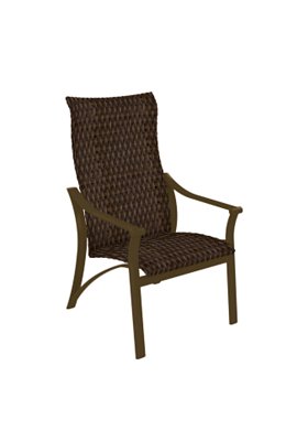 Corsica Chestnut Weave Woven High Back Dining Chair