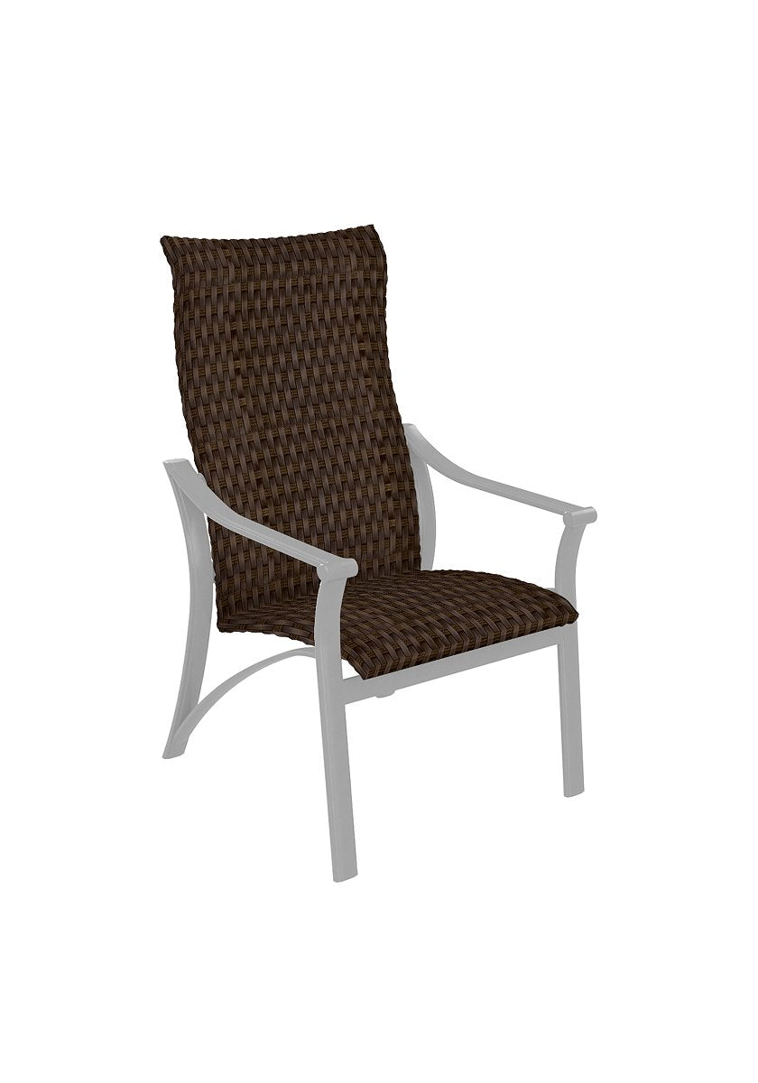 Corsica Chestnut Weave Woven High Back Dining Chair