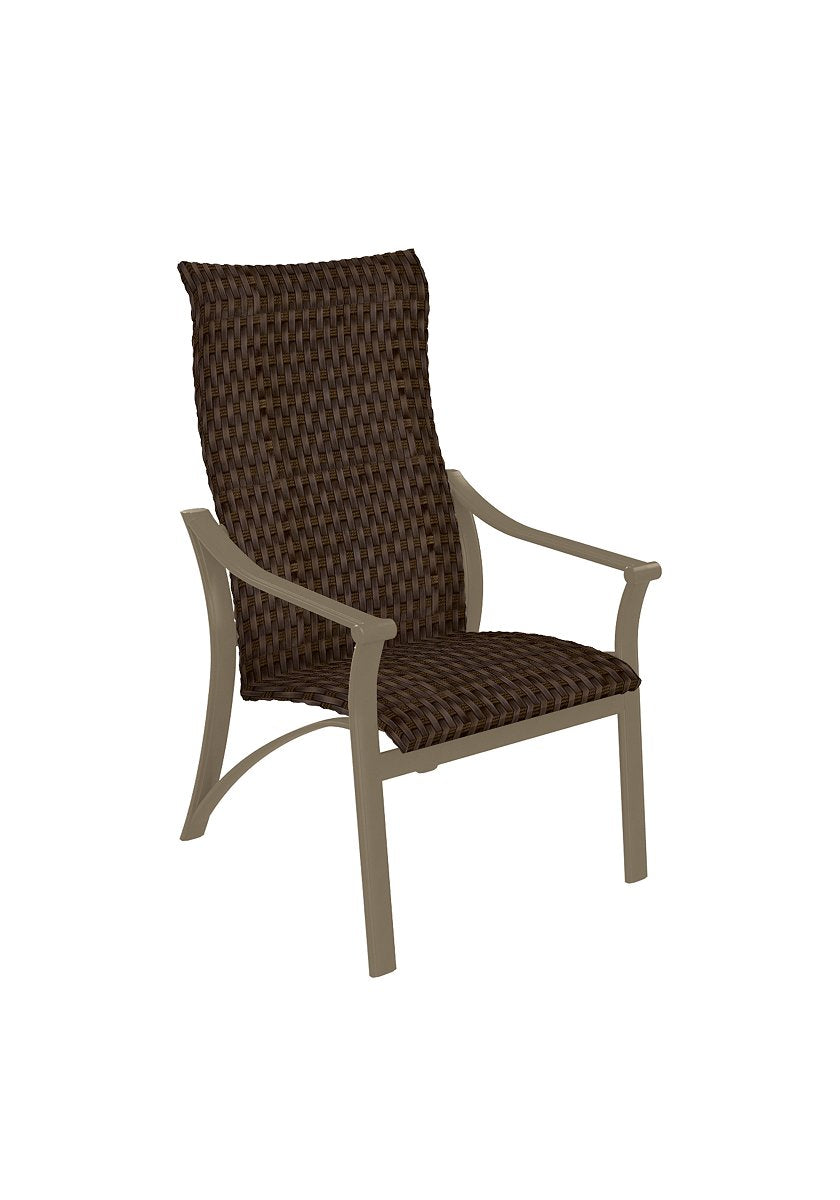Corsica Chestnut Weave Woven High Back Dining Chair