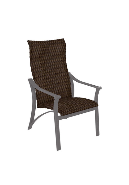 Corsica Chestnut Weave Woven High Back Dining Chair