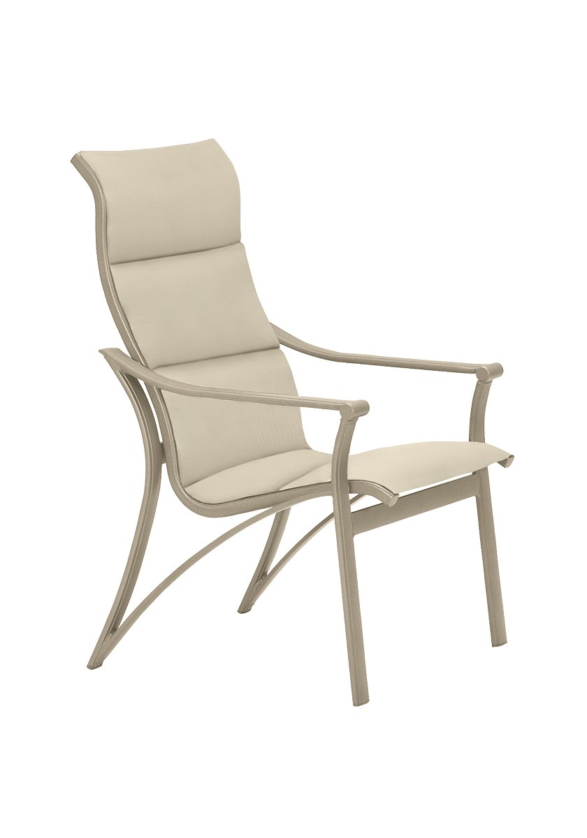 Corsica Padded Sling High Back Dining Chair