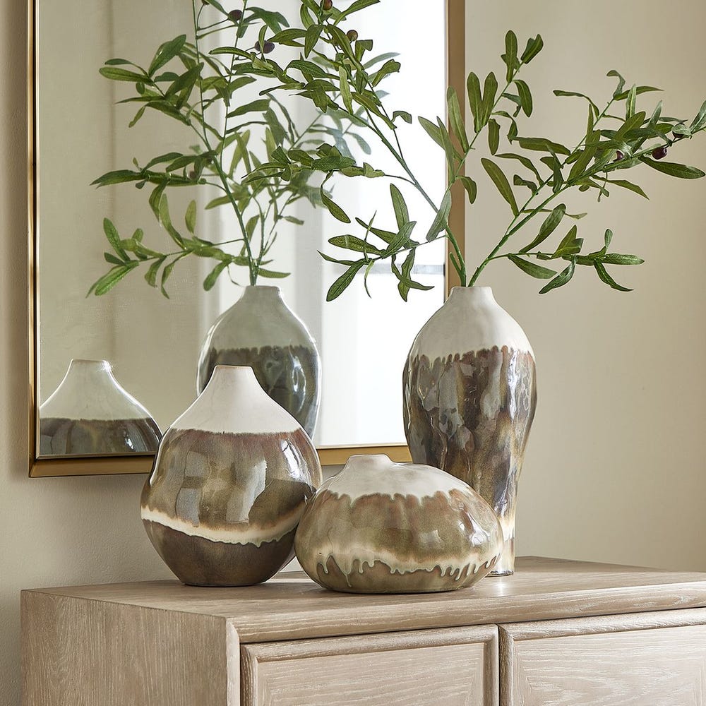 Earthflow Indoor-Outdoor Vases, Set of 3