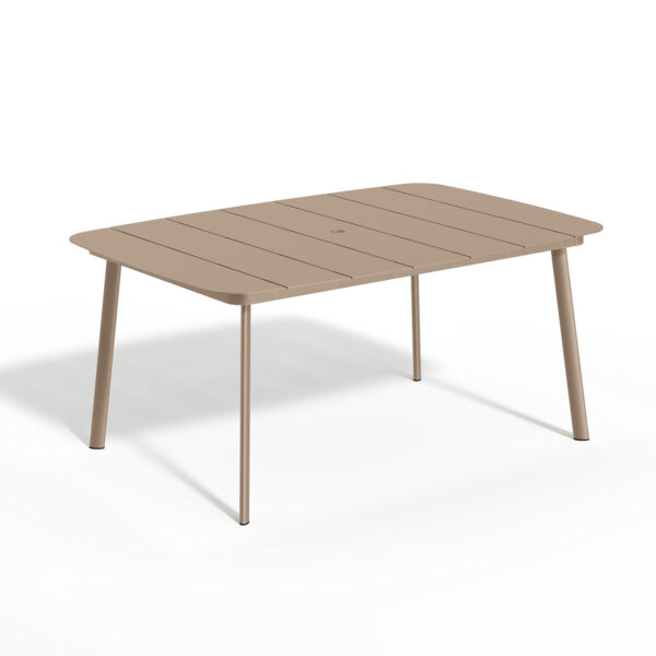 Eiland All-Aluminum 63" Rectangular Dining Table