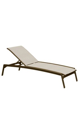 Elance Relaxed Sling Chaise Lounge Armless
