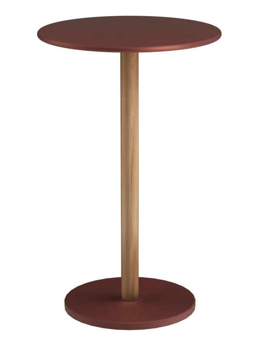 FLS Bergen 24" Round Bar Table - Aluminum