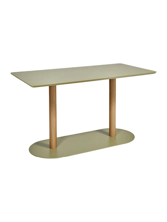 FLS Bergen 28x55 Dining Table - Aluminum