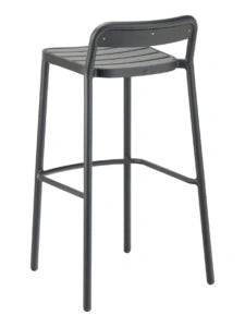 FLS Oval Barstool - Faux Teak
