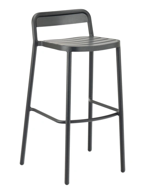FLS Oval Barstool - Faux Teak