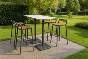 FLS Oval Barstool - Teak