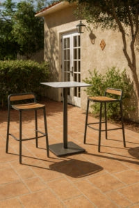 FLS Oval Barstool - Teak