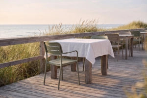 FLS Oval Dining Armchair - Slotted
