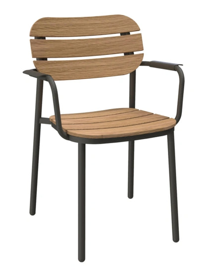 FLS Oval Dining Armchair - Teak