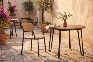 FLS Oval Dining Armchair - Teak
