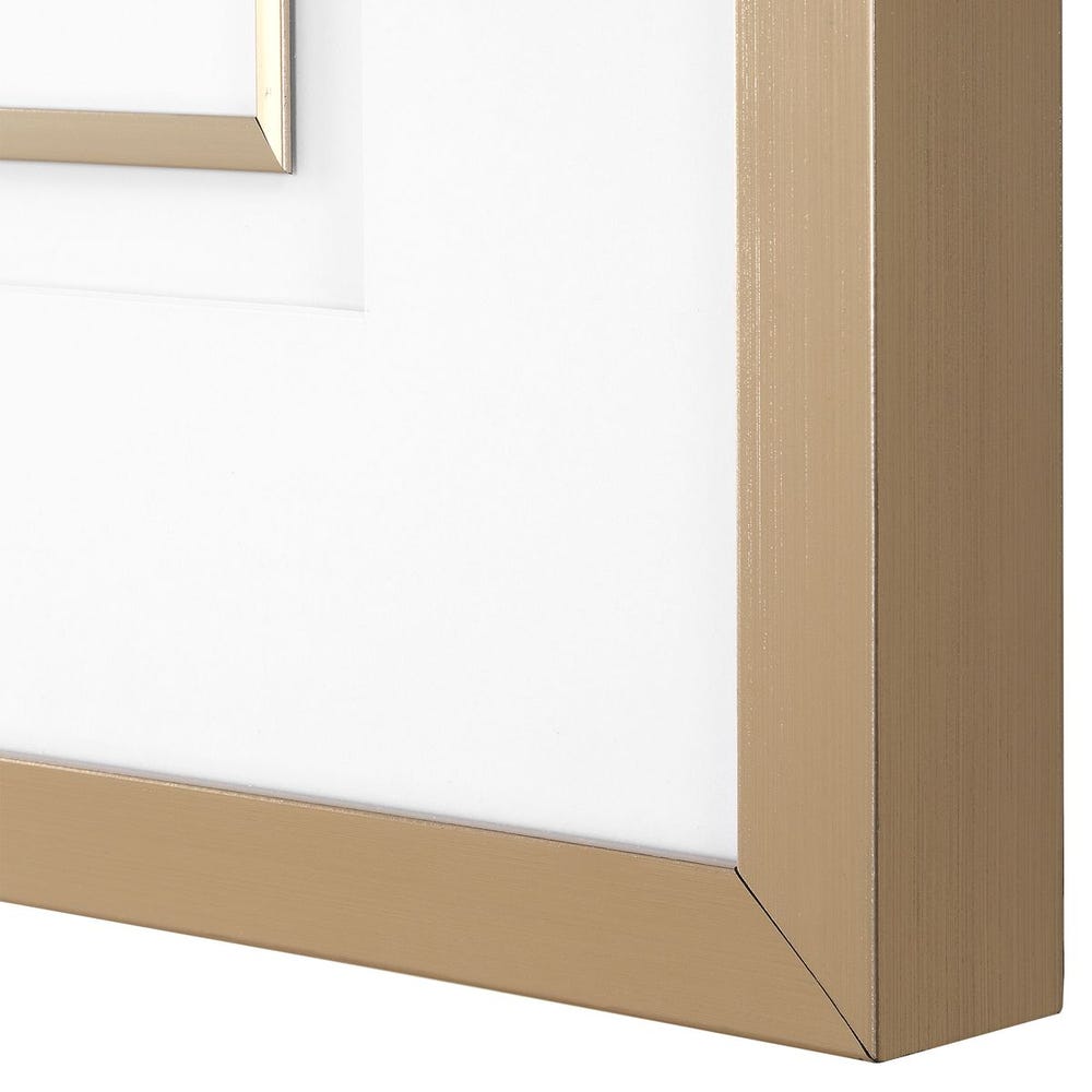 Fiddle Head Leaf Framed Prints, Set of 4