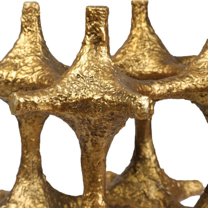Gilded Connection Sculptures, Set of 2