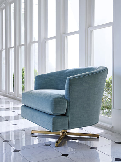 Graves Swivel Chair - Brass