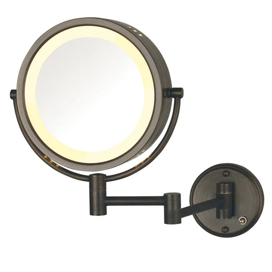 Jerdon Style 8.5" Lighted Wall Mount Mirror