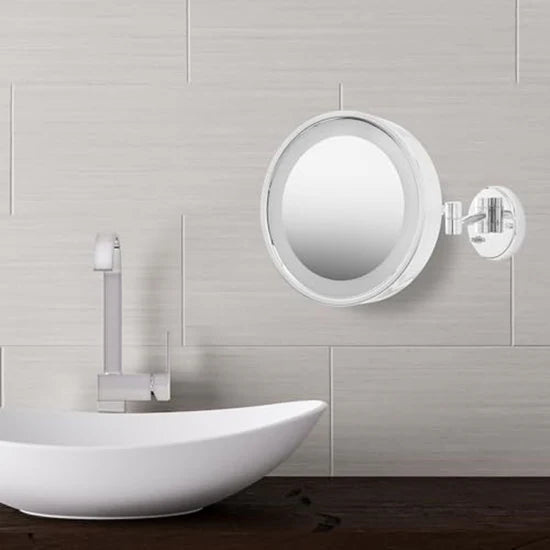 Jerdon Style 9.75" 3X Lighted Mirror