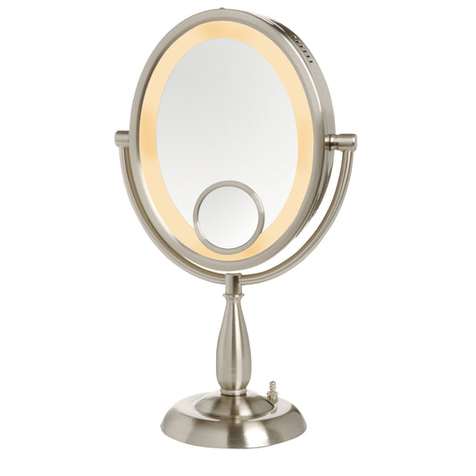 Jerdon Style 10x Halo® Lighted LED Oval Vanity Mirror