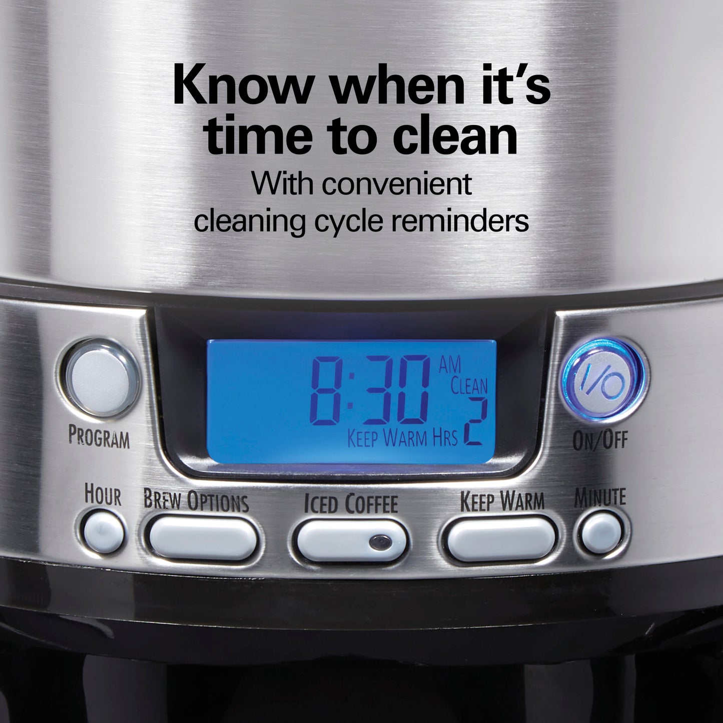 Hamilton Beach 12 Cup Dispensing Coffee Maker, Black/Silver