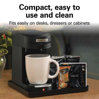 Hamilton Beach 1 Cup Pod Coffee Maker - Black