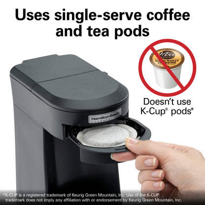 Hamilton Beach 1 Cup Pod Coffee Maker - Black