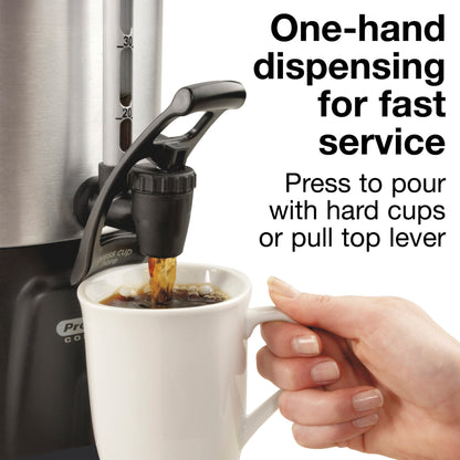 Hamilton Beach Coffee Urn 100 Cup Aluminum
