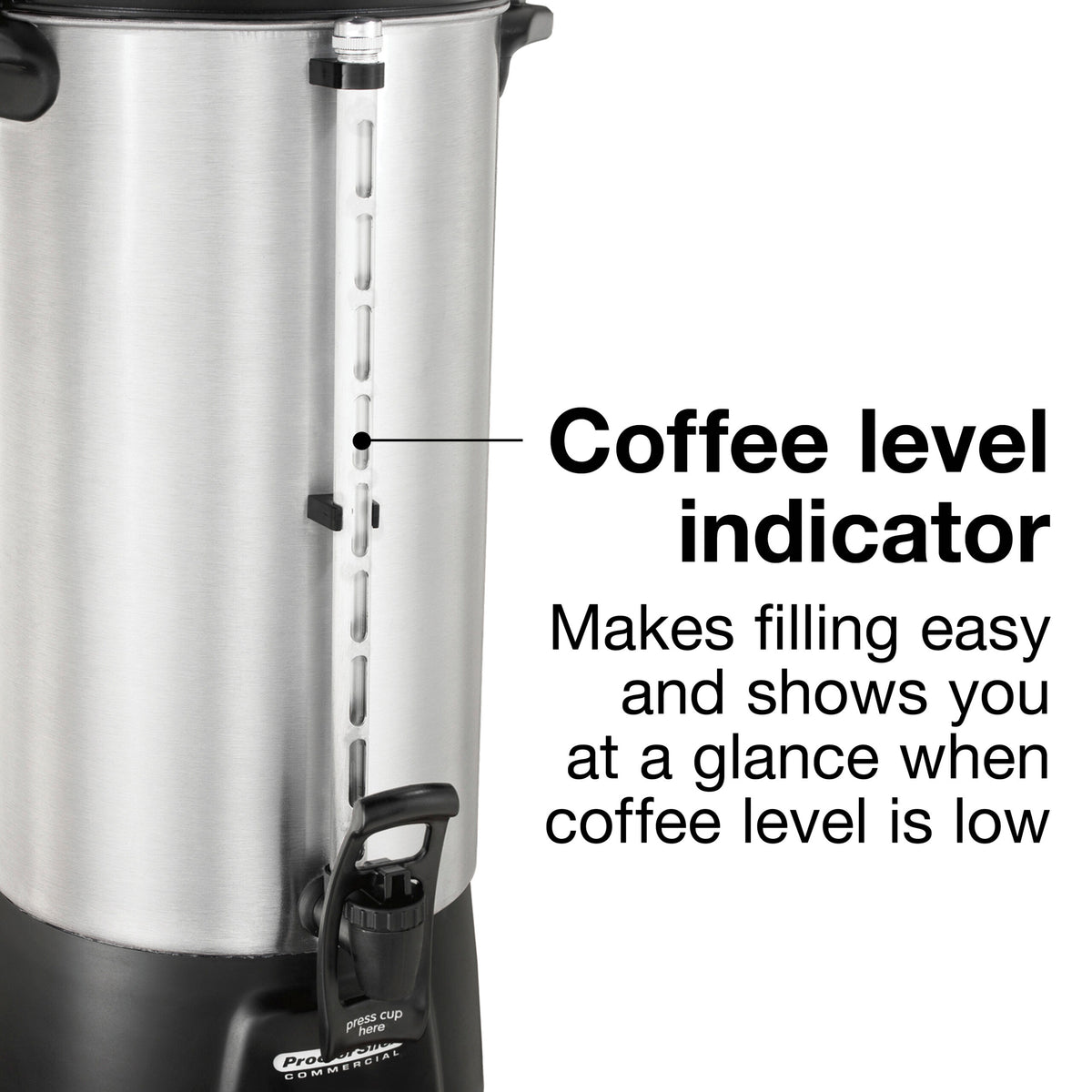Hamilton Beach Coffee Urn 100 Cup Aluminum