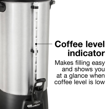 Hamilton Beach Coffee Urn 100 Cup Aluminum