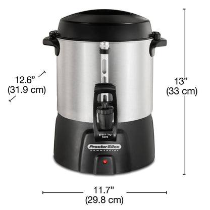 Hamilton Beach Coffee Urn 40 Cup Aluminum