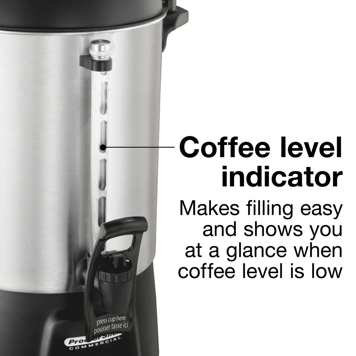 Hamilton Beach Coffee Urn 60 Cup Aluminum