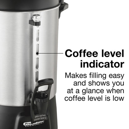 Hamilton Beach Coffee Urn 60 Cup Aluminum