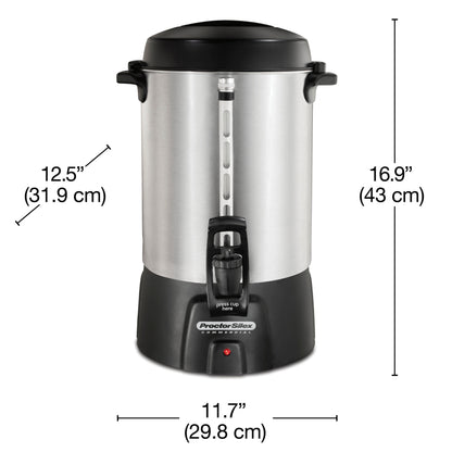Hamilton Beach Coffee Urn 60 Cup Aluminum