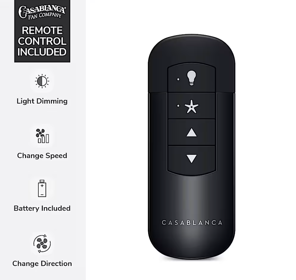 Hunter Casablanca Elise Outdoor ENERGY STAR DC with LED Light 54"