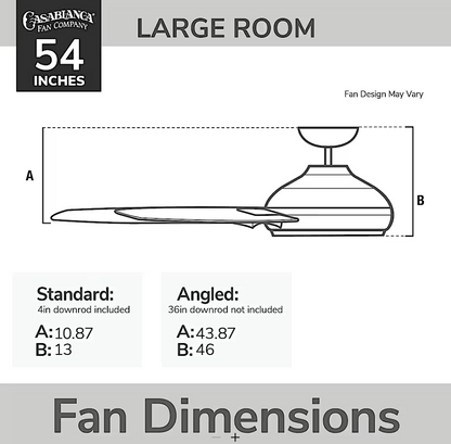 Hunter Casablanca Elise Outdoor ENERGY STAR DC with LED Light 54"