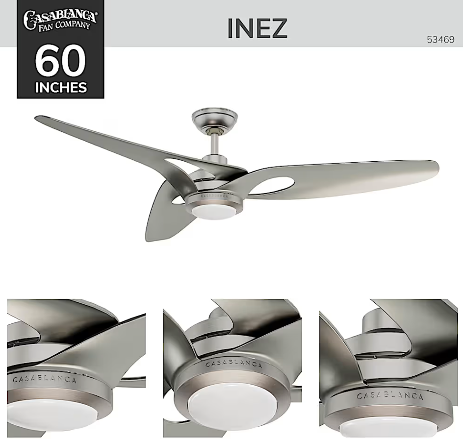 Hunter Casablanca Inez Outdoor ENERGY STAR DC with LED Light 60"