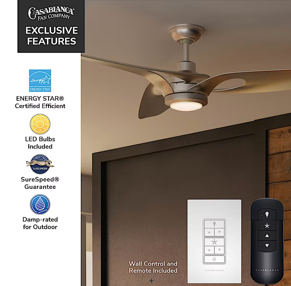 Hunter Casablanca Inez Outdoor ENERGY STAR DC with LED Light 60"