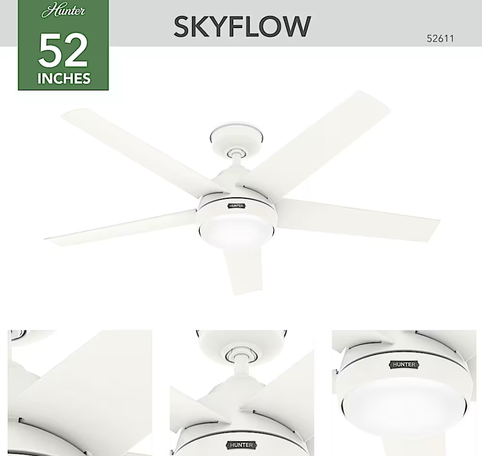 Hunter Casablanca - Skyflow Outdoor with LED Light 52"