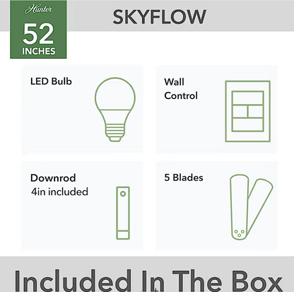 Hunter Casablanca - Skyflow Outdoor with LED Light 52"