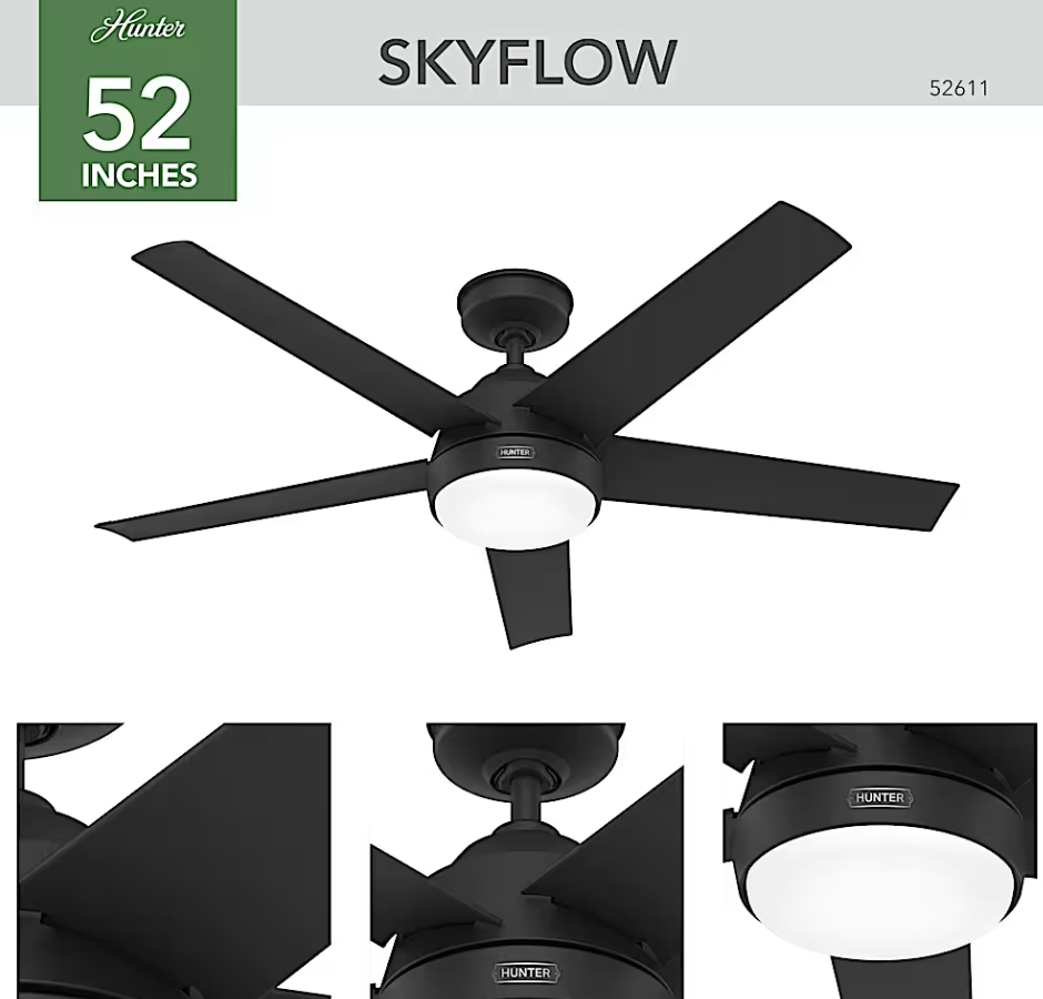 Hunter Casablanca - Skyflow Outdoor with LED Light 52"